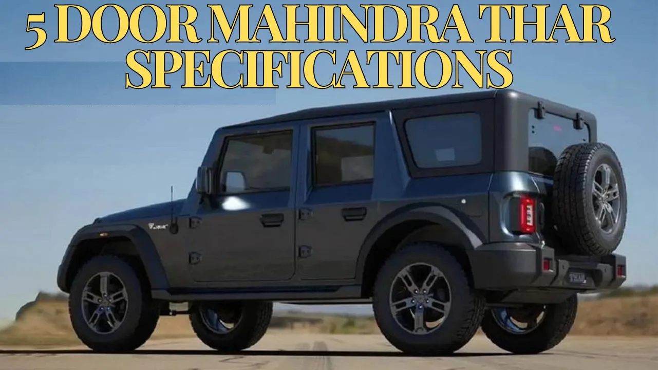 5 Door Mahindra Thar Specifications